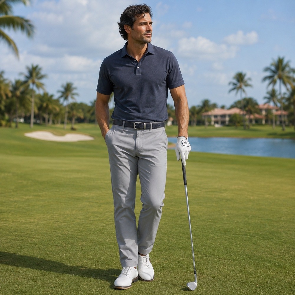 Johnnie-O Prep-Formance Mens Gray 5-Pocket Golf Pants Size 38 x 30.5